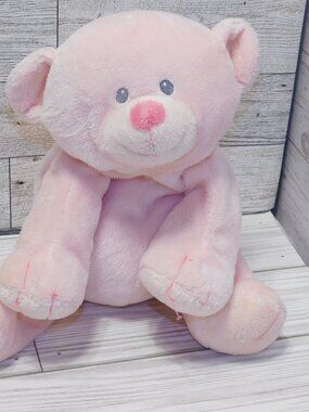 Ty Pluffies Pink Bear 2010 Stuffed Animal Plush Animal TyLux  Beanie Baby *
